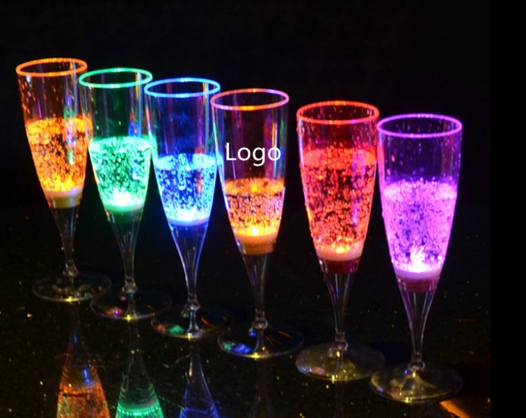 5oz LED Champagne plastic cup