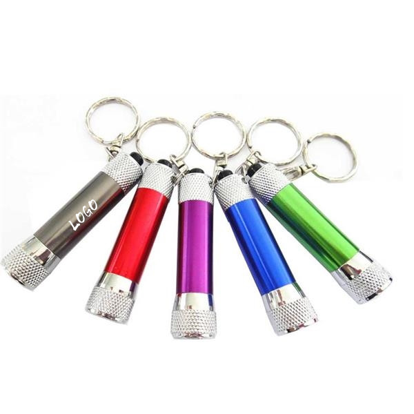 Mini 5 LED Flashlight With Keychain