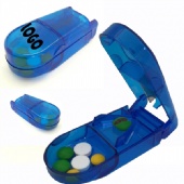 Pill Box With Pill Cutter