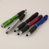 Multi-Function Stylus Ballpoint Pen with Flashlight