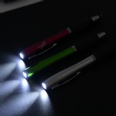 Multi-Function Stylus Ballpoint Pen with Flashlight