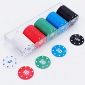 Round Plastic Game Tokens Poker Chips