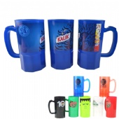 22oz Plastic Stackable Beer Stein Water Mugs