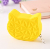 Cat Shaped Silicone Coin&Key Purse