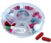 7 day Round Medicine pill box