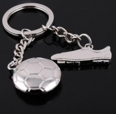 Soccer Shaped Key Chain