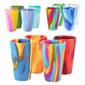 4.4oz foldable straw wheat  drinking cups