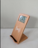 Wireless charging stand with clock