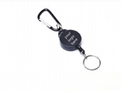 Metal badge reels carabiner buckle keychain
