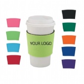 Custom Foam Insulation Cup Sleeve with logo
