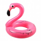 Pool Inflatable Pink Flamingo Swim Ring