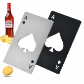 Stainless Steel Poker Card Bottle Opener