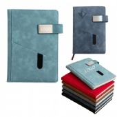 Leather Journal Notebook with Pocket and Magnetic Buckle