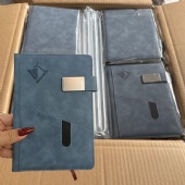 Leather Journal Notebook with Pocket and Magnetic Buckle