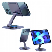 Multi-Angel Adjustable Rotation Foldable Metal Phone Stand