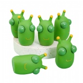 Green Eye Bouncing Worm Squeeze Toy
