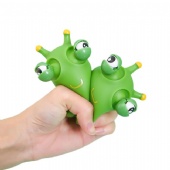 Green Eye Bouncing Worm Squeeze Toy