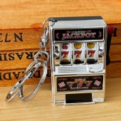 Mini Slot Machine Keychain