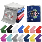 Microfiber Waffle Sports Towel with Carabiner Microfiber Waffle Sports Towel with Carabiner