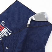 Microfiber Waffle Sports Towel with Carabiner