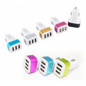 3-Port USB Fast Charging Car Charger