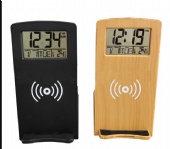 Wireless charging stand with clock