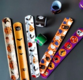Halloween Slap ghost pumpkin bracelets