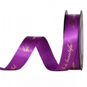 Custom Print Double-sided Satin Ribbon on Spool
