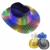 Sequin LED Cowboy hat