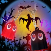 LED Light Sound Ghost Keychain